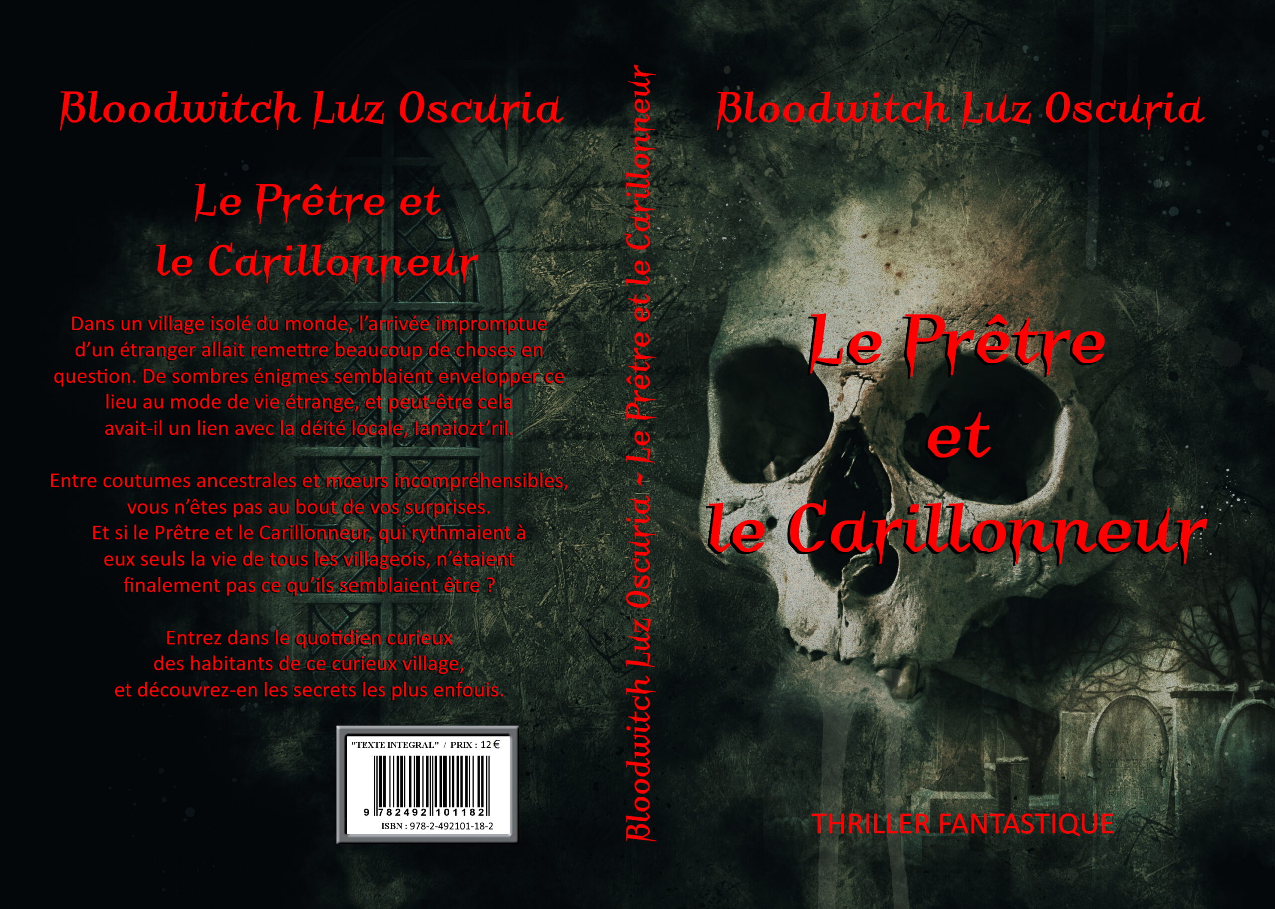Couverture du roman "Le Prêtre et le Carillonneur", de Bloodwitch Luz Oscuria