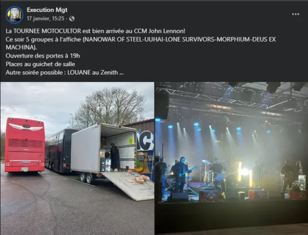 Pendant que ça se met en place au Zénith pour Louane, ça bouge aussi du côté du CCM John Lennon !