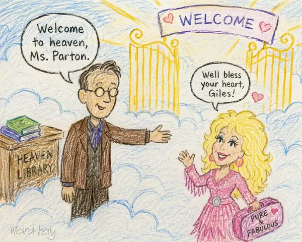 Anthony Stewart Head et Dolly Parton, par Weird Holly